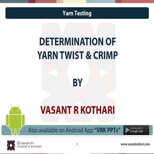 09DeterminationofYarnTwist